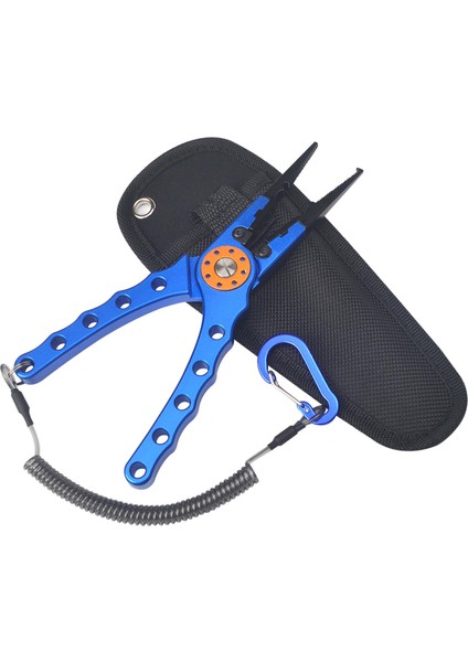 Alüminyum Alaşım Balıkçılık Pensesi Kesici Kanca Sökücü ile Kordon Tatlı Su Mavi modelleri