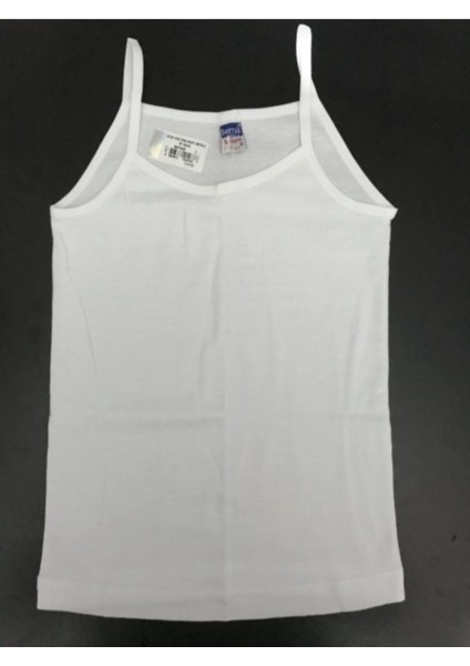 2520 Berrak Kız Çocuk Ribana Mat Biyeli Ip Askılı Atlet 6 Lı modelleri