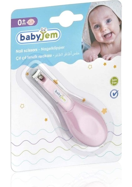 8681049225764 Bebek Kolay Kavrama Çıtçıt Tırnak Makası (Pembe) modelleri