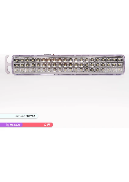 Şarj Edilebilir 60 Led'li Acil Durum Aydınlatması AC01-00330