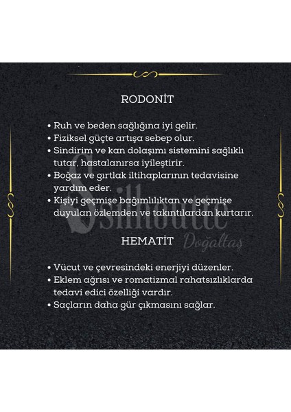 Sertifikalı Rodonit Doğal Taş Kadın Erkek Unisex Hediye Bileklik 6mm Eşsiz Tasarım