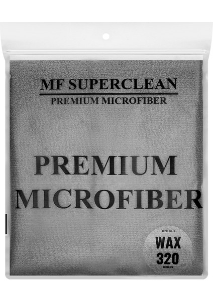 Superclean Mikrofiber Oto  Pasta Cila Silme Bezi -  Çift Yüz  Kısa Hav - 320 Gsm 40 x 40 cm