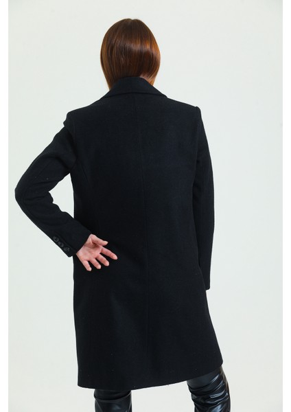 6 Düğmeli Içi Astarlı Kaşe Kaban | KBN34605 indirimleri