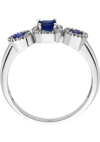 Safir ve Pırlanta Taşlı Tria Yüzük 0405R0003 modelleri
