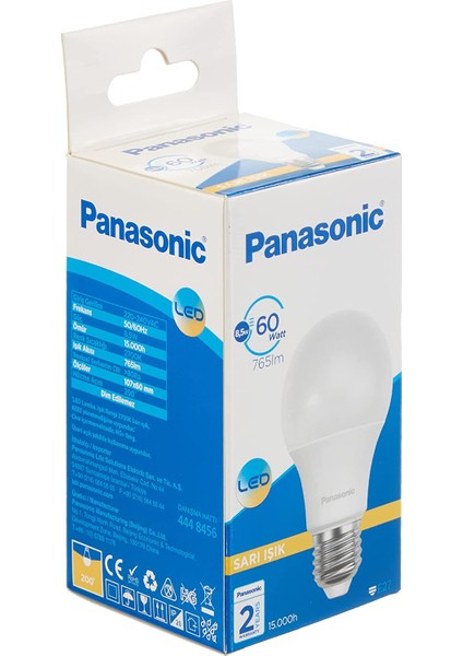 E27 LED Lamba 8.5W 765LM 2700K
