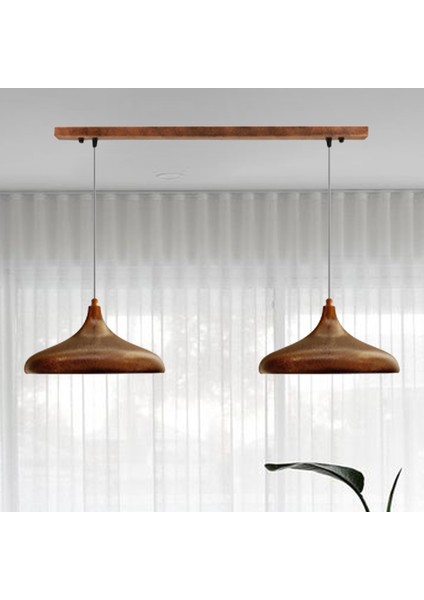 Champion Bakır Rengi Avize Ikili Lamba Modern Restoran Yemek Odası Pastane Salon Masaüstü Bar