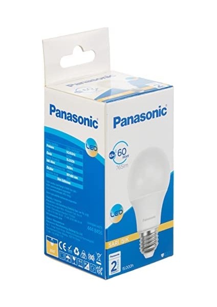 E27 LED Lamba 8.5W 765LM 2700K