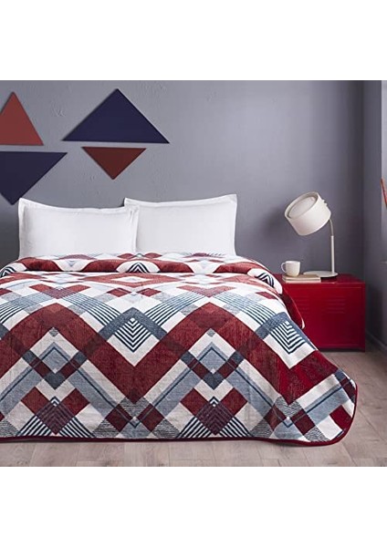 1500187425002 Leon Çift Kişilik Battaniye Kırmızı fiyatları