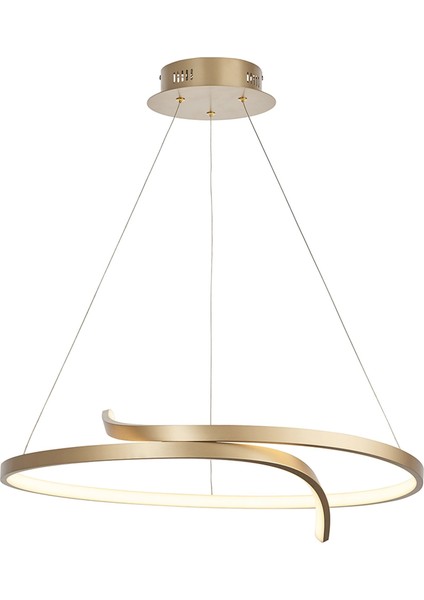 Penumbra Modern Ledli Eskıtme Gold Kasa Avize