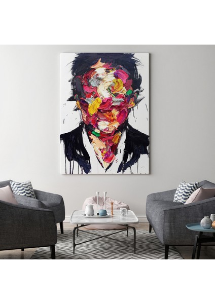 Soyut Yüz Kanvas Tablo, Renkli Yüz Kanvas Sanat Tablo fiyatları
