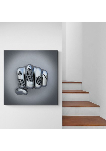 Doğaltercih Metalik 3D Efektli Modern Kanvas Tablo