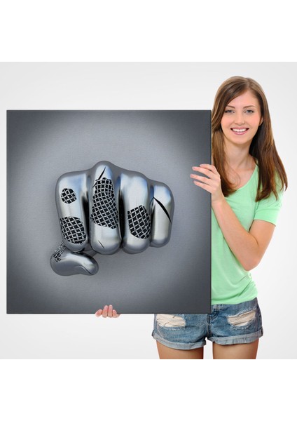 Doğaltercih Metalik 3D Efektli Modern Kanvas Tablo