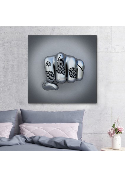 Doğaltercih Metalik 3D Efektli Modern Kanvas Tablo