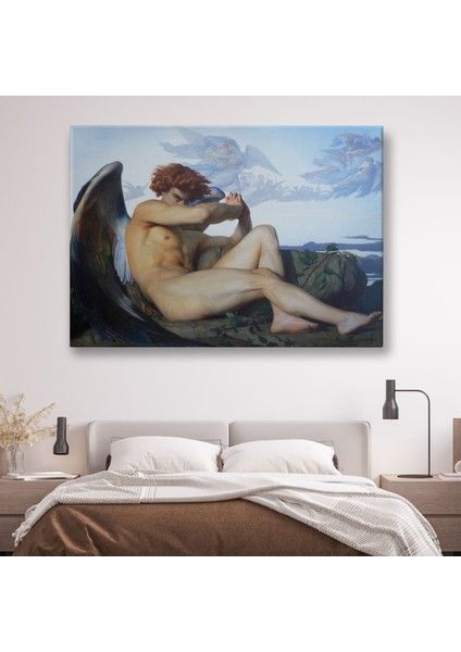 Alexandre Cabanel Fallen Angel's Eyes Kanvas Duvar Tablosu, Klasik Tablo fırsatları
