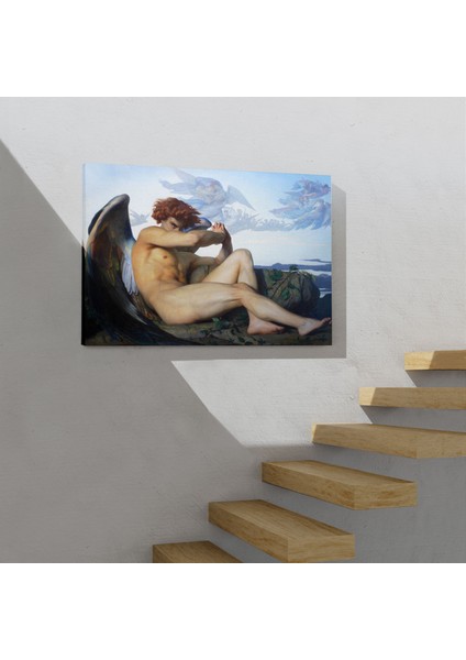 Alexandre Cabanel Fallen Angel's Eyes Kanvas Duvar Tablosu, Klasik Tablo modelleri