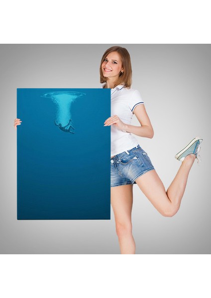 Denize Düşen Çocuk Kanvas Tablo, "herkes Yüzerken Boğulmak Gibidir." fırsatları