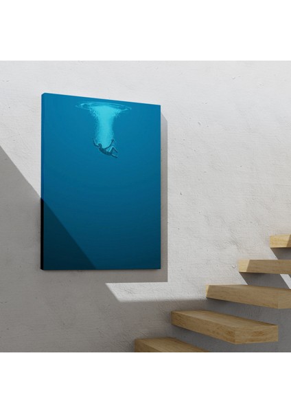 Denize Düşen Çocuk Kanvas Tablo, "herkes Yüzerken Boğulmak Gibidir." indirimleri