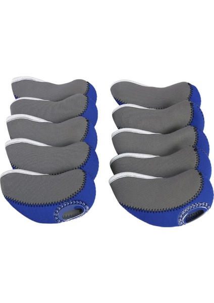 10 Adet Neopren Golf Demir Kulübü Kafa Şeffaf Pencere Koyu Mavi Kapsar (Yurt Dışından) fırsatları