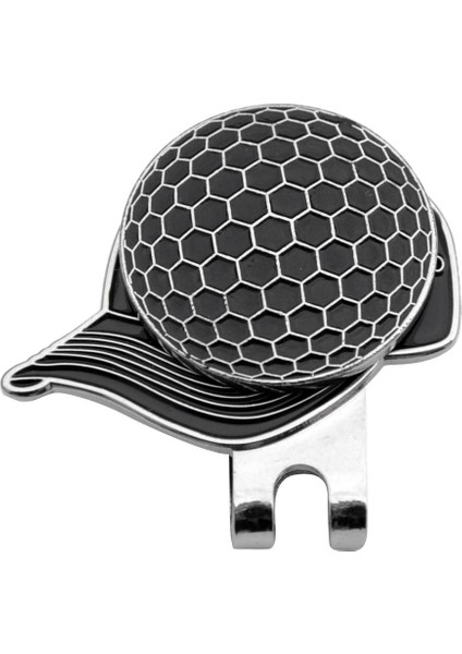 Golf Desen Alaşım Şapka Klipsli Işaretçi (Yurt Dışından)