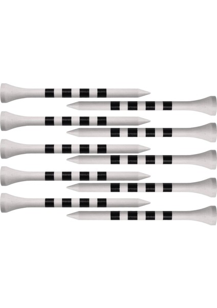 100X Bambu Golf Tees Dayanıklı Yüksek Performanslı Golf Aksesuarları 83MM Beyaz (Yurt Dışından)