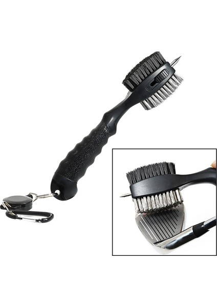 Flameer Golf Club Fırça Groover Temizleyici Golfçü Açık BLACK14 Için Geri Çekilebilir (Yurt Dışından) modelleri