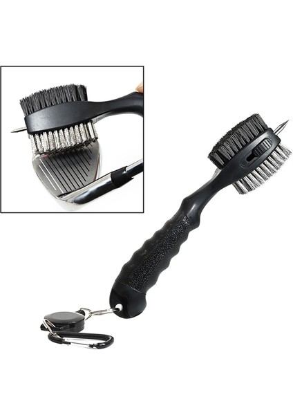Flameer Golf Club Fırça Groover Temizleyici Golfçü Açık BLACK14 Için Geri Çekilebilir (Yurt Dışından) fırsatları