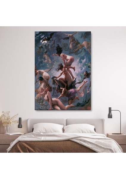 Doğaltercih Şabat'a Giden Cadılar, Luis Ricardo Falero Vision De Faust 1878 Vintage Kanvas Tablo fiyatları
