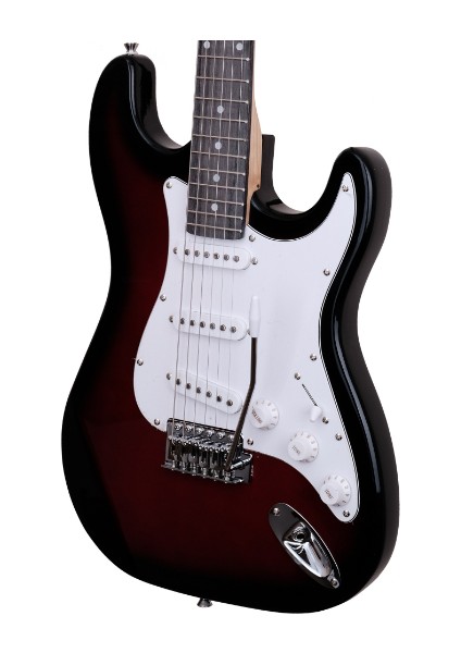 Elektro Gitar 3 Single Strat Kasa (Kırmızı)