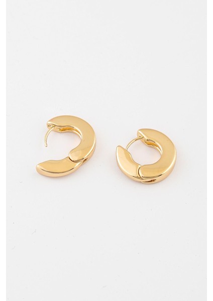 Minimalist Düz Halka Küpe 2 cm