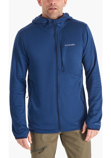 Park View Fleece Full Zip Hoodie Erkek Polar Üst Lacivert