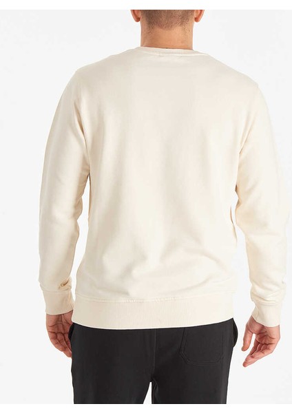 90S Bugasweat Crew Sweatshirt Ekru modelleri