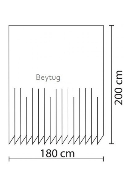 Gri Banyo Perdesi Tek Kanat Polyester Kumaş Duş Perdesi Geometrik Desen Banyo Perde