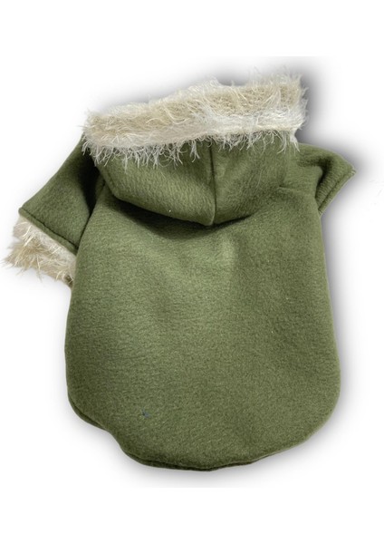 Furry Cream Kapşonlu Sweatshirt Ceket Kedi Süeteri Kıyafeti modelleri