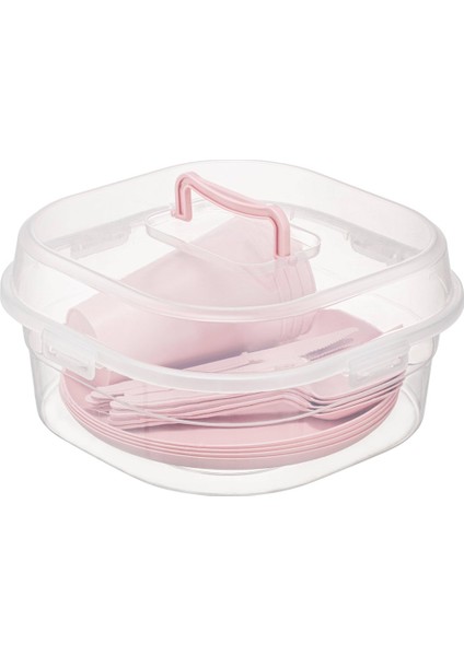 Piknik Seti 4 Kişilik (22 Parça) Piknik Tabak Çatal Kaşık Bıçak Bardak ve Saklama Çantası indirimleri