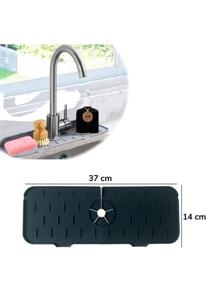 Lavabo Için Silikon Esnek Mat Musluk Sapı Damlama Tutucu Raf Mutfak Tezgahı Sıçrama Koruma fiyatları