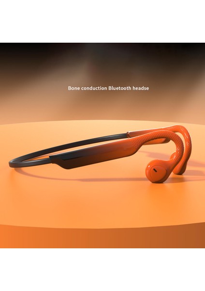 Gradyan Renk Hava Iletimi Bluetooth Kulaklık Seti Sürücüler Için Seyahat Turuncu Gradient