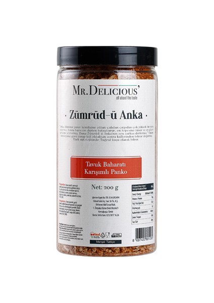 Tavuk Baharatı Karışımlı Panko Zümrüd-Ü Anka