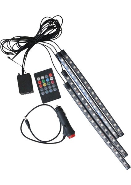 Araç Içi Ayak Altı LED Sese Duyarlı 12'li - Rgb modelleri