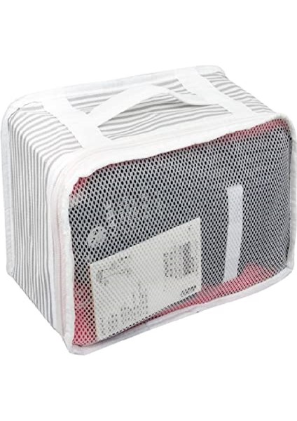 Bavul Organizer Çizgili 6lı Set