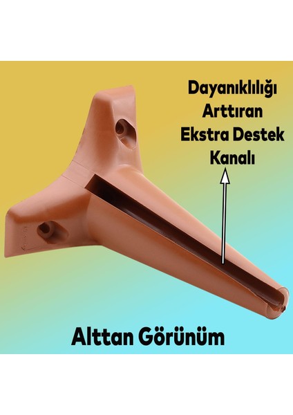 Aspen Lüks Mobilya Kanepe Koltuk Tv Ünitesi Baza Yükseltici Ayağı Ayakları 15 Cm Kahverengi Ayak fırsatları