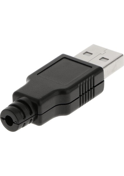 10 Usb-2.0 Kabuk Soketi 4 Pimli Montaj Adaptör Tapası Dıy Seti (Yurt Dışından)