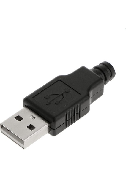 10 Usb-2.0 Kabuk Soketi 4 Pimli Montaj Adaptör Tapası Dıy Seti (Yurt Dışından)