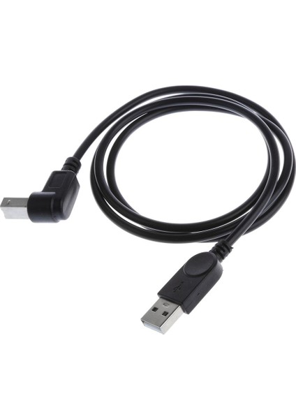 90 ° Up Açısı USB 2.0 Erkek - Kablo Dönüştürücü Uzatma Yazıcısı (Yurt Dışından)