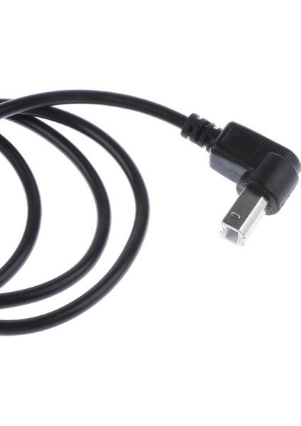 Usb2.0 Erkek -B Tip 90 ° Açı Adaptör Şarj Kablo Kablosu (Yurt Dışından)