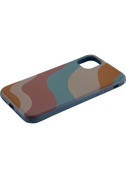 Apple iPhone 11 Kılıf Biskuvi Resimli Liquid 3D Desenli Kapak