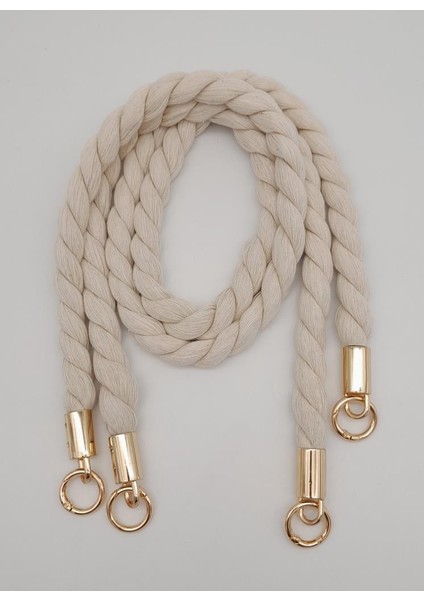 Pamuklu Halat Model Çift Çanta Sapı