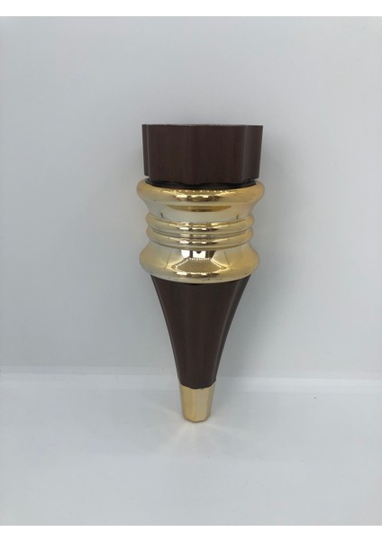 Dekoratif 20 cm Ceviz Gold Plastik Berjer Mobilya Ayağı (4 Adet) fiyatları