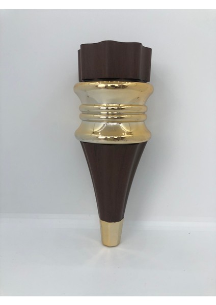 Dekoratif 20 cm Ceviz Gold Plastik Berjer Mobilya Ayağı (4 Adet) modelleri