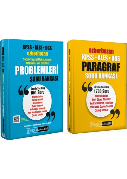 Ezberbozan Paragraf ve Problemler Soru Bankası Seti 2 Kitap