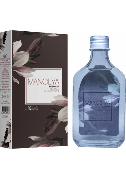 Manolya Kolonya Eau De Cologne Cam Şişe 200 ml
